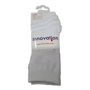 Innovation Cotton Rich Ankle Socks White