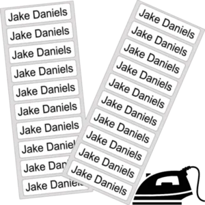 Iron On Name Tape White