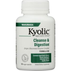 Kyolic Candida Cleanse and Digestion Capsules X 100 - request current price on allschoolabs.com
