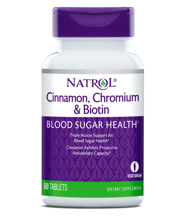 Natrol Cinnamon Chromium Biotin Tablets X 60 - request current price on allschoolabs.com