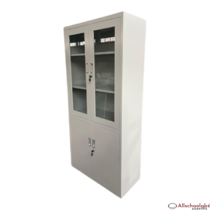 Metal Glass Filing Cabinet