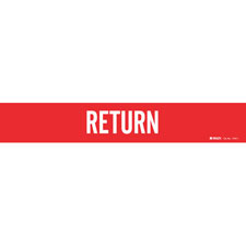 Brady RETURN Pipe Marker|Buy Online