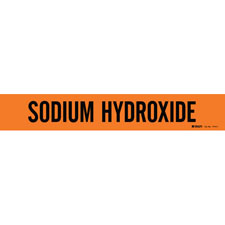 Brady SODIUM HYDROXIDE Pipe Marker|Buy Online