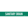 Brady SANITARY DRAIN Pipe Marker|Buy Online