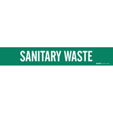 Brady SANITARY WASTE Pipe Marker|Buy Online