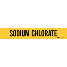 Brady SODIUM CHLORATE Pipe Marker|Buy Online