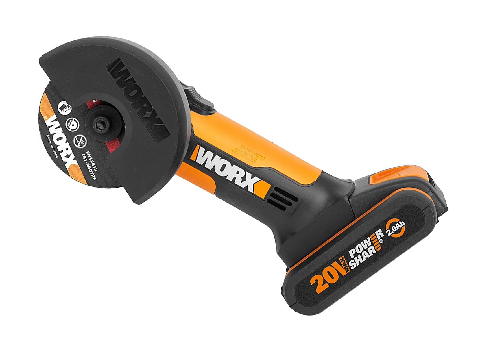 Worx WX801 20V Cordless Mini Angle Grinder 3" / Chopper