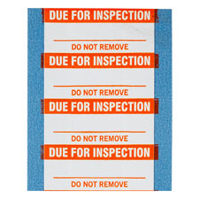 Due for Inspection Write-On Labels| Buy online