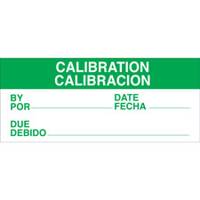 Bilingual CALIBRATION Labels| Buy online