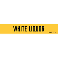 Brady WHITE LIQUOR Pipe Marker|Buy Online