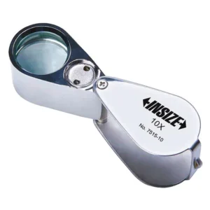 INSIZE 7515-10 FOLDING MAGNIFIER WITH ILLUMINATION 10X