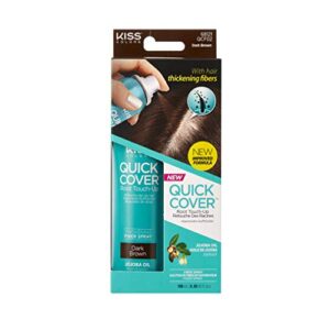 Kiss Quick Cover Root Touch Up Thickening Fiber Spray 3.38oz (Dark Brown) - request current price on allschoolabs.com