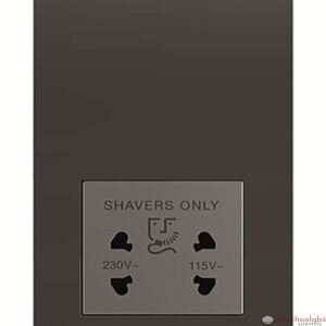 20A ABB Shaver Socket (BLACK)