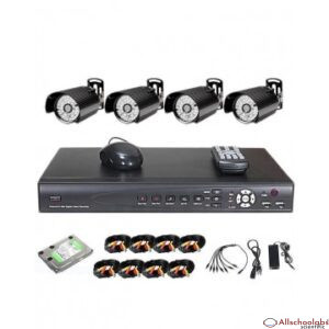 Anspo 4 Channels CCTV Combo Kit Security Recording System With Internet and 3G Photo