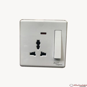 AzT Legend 13A Single Socket Switch (WHITE)
