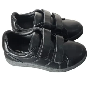 BB MH Boys Double Velcro Shoe H01-Black