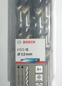 BOSCH 2608595081 12MM HSS-G  METAL DRILL BITS, DIN 338