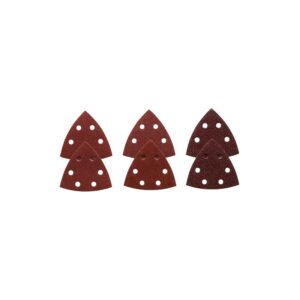 Bosch 3-1/2 Inc. Assorted Grits 6 pcs. Red Detail Sander Abrasive Triangles for Wood