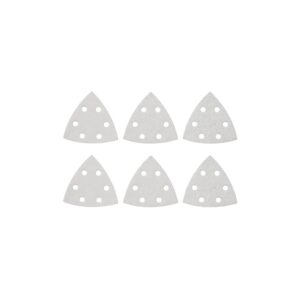 Bosch 3-1/2 Inc. Assorted Grits 6pc. White Detail Sander Abrasive Triangles for Paint