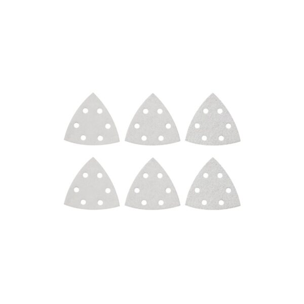 Bosch 3-1/2 Inc. Assorted Grits 6pc. White Detail Sander Abrasive Triangles for Paint