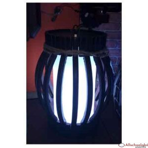 Brown cylinder pendant light