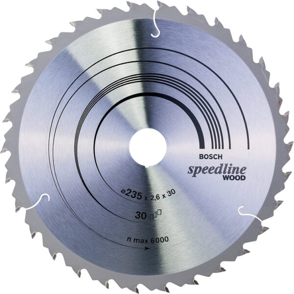 Bosch-accessories 2608640807 Circular saw blade Speedline Wood