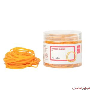 DELI Yellow Elastic Rubber Band 50gram