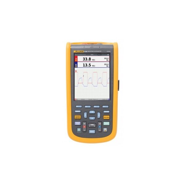 Fluke 123B Industrial ScopeMeter Hand-Held Oscilloscope, 2 Channel, 20MHz
