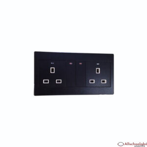 Futina 13A Double Socket Switch (Black)