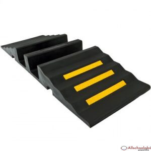 Hose Protector Ramp with dual 3-3/4?D hose channels ? 20,000 lb. capacity per axle