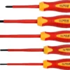 YATO YT-2827 5PCS 1000V INSULATED SCREWDRIVER SET (SLOTTED & PHILLIPS)