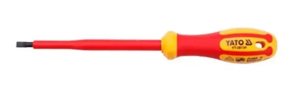 YATO YT-28136 INSULATED SLOTTED SCREWDRIVER (VDE) – 1000V, 8×175