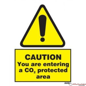 Imo ? Caution ? Co2 Protected Area sign