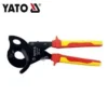 YATO YT-21180 1000V INJECTION INSULATED RATCHET CABLE CUTTING PLIERS