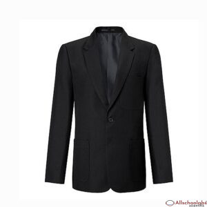 Avi-Cenna Zeco Boys Fitted Badge Access Blazer-Black