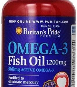 Puritan's Pride Omega-3 Fish Oil 1200 Mg (360 Mg Active Omega-3) - request current price on allschoolabs.com