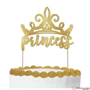 Disney Princess Once Upon A Time Glitter Cake Pick