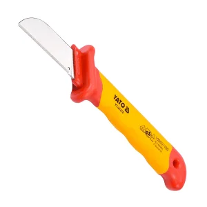 YATO YT-21210 1000V, 7″/180MM INJECTION INSULATED CABLE KNIFE – STRAIGHT