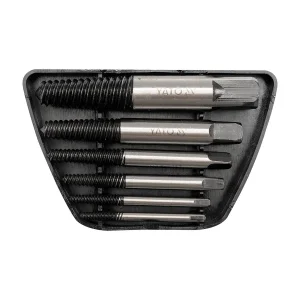 YATO YT-0590 SCREW EXTRACTOR SET – 6PCS, 3-25MM: 3-6, 6-8, 8-11, 11-14, 14-18, 18-25MM