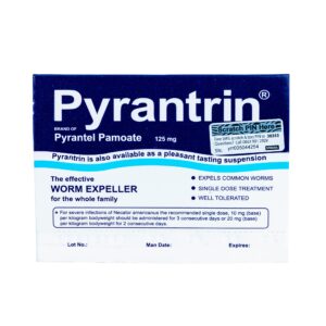 Pyrantrin (Pyrantel Pamoate) 125mg x6 Tablets - request current price on allschoolabs.com