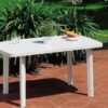 RECTANGLE OUTDOOR PLASTIC TABLE