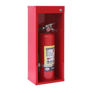 Red Break Glass Fire Extinguisher Cabinet