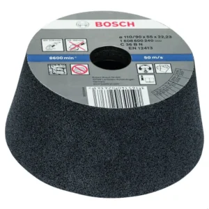 BOSCH 1608600240 90mm CONICAL CUP WHEEL- STONE/CONCRETE