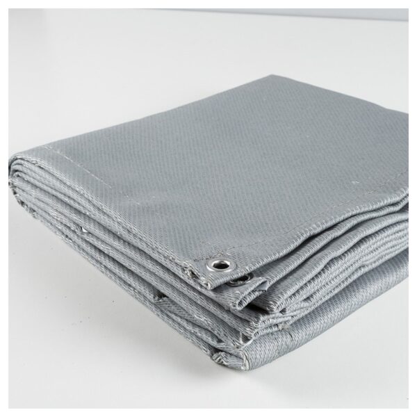 Silicone coated fiberglass fabric fire blanket