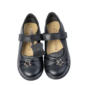 BMS Girls Velcro Shoe-Black