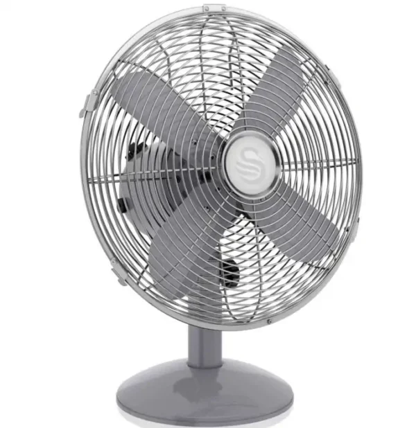 Swan Retro 12 Inch Desk Fan  Grey