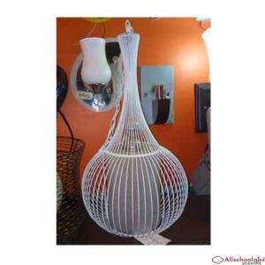 White strip pendant light