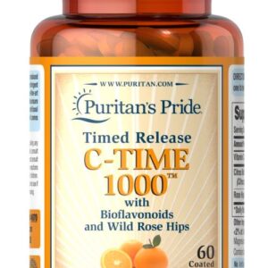 Puritan's Pride Time Released Vitamin C 1000mg 60 Capsules
