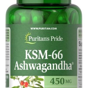 Puritan?s Pride Ashwagandha  500mg 50 Capsules