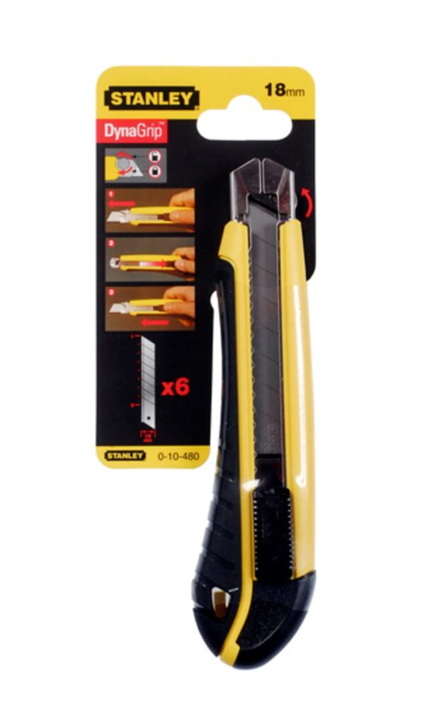Stanley 10-425 DynaGrip Snap Off Cutter Blade Knife 25mm